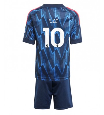 Arsenal Eberechi Eze #10 Borta Kläder Barn 2025-26 Kortärmad (+ Korta byxor)